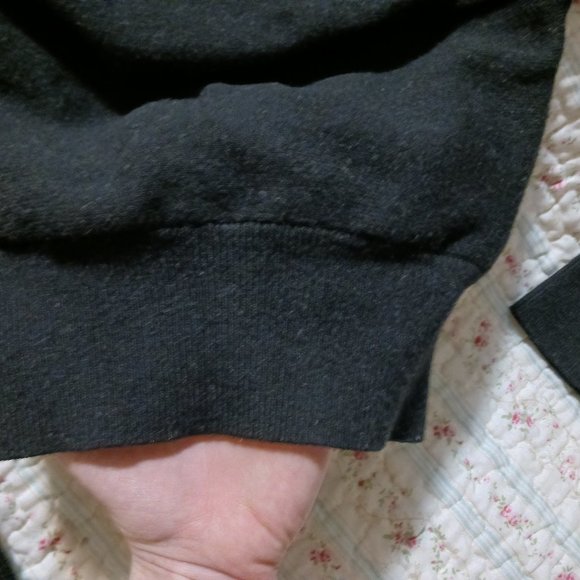 Black knit off shoulder sweater - Picture 3 of 4